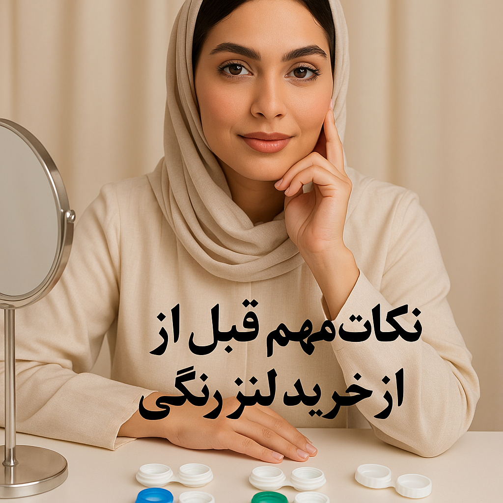 نکات مهم قبل از خرید لنز رنگی – راهنمای انتخاب و مراقبت حرفه‌ای