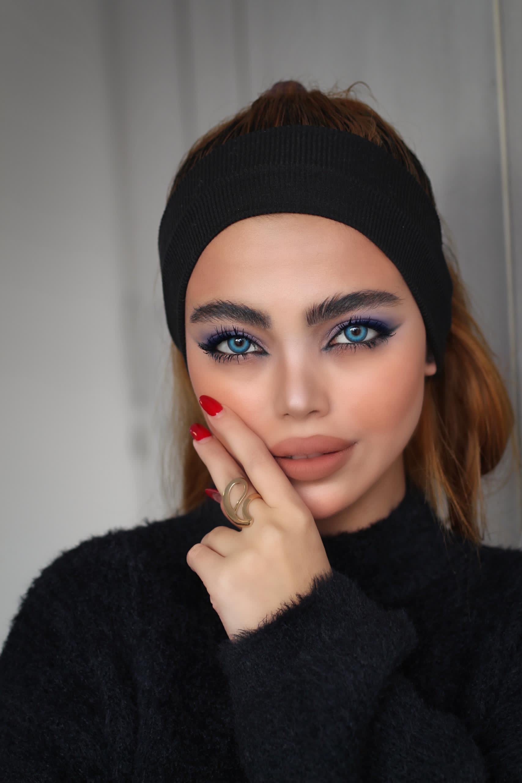 لنز رنگی الکسا آلانیا بلو  ALEXA ALANYA BLUE